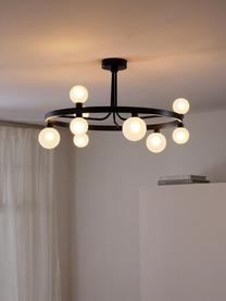 Plafondlamp Aglaia, Zwart, wit, Ø 86 x H 50 cm