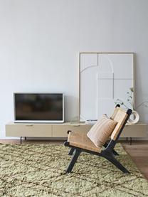 Dřevěný TV stolek Tave, Světle béžová, Š 250 cm, V 36 cm