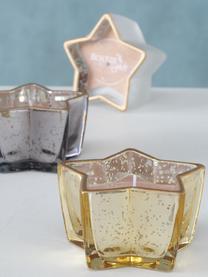 Deko-Kerzen Delisa in Glasbehältern, 3er-Set, Behälter: Glas, Bunt, B 10 x H 6 cm