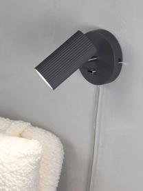 Verstellbarer Wand- und Deckenstrahler Costilla, Lampenschirm: Metall, beschichtet, Anthrazit, T 12 x H 14 cm