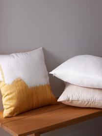 Copricuscino in seta Aryane, Retro: 100% cotone, Beige, Larg. 45 x Lung. 45 cm