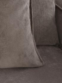 Cojín de pana sofá Lennon, Tapizado: pana (92% poliéster, 8% p, Pana gris pardo, An 60 x F 60 cm