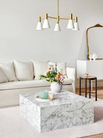 Sofa Mila (3-osobowa), Tapicerka: bawełna 26 000 cykli w te, Stelaż: lite drewno świerkowe, Nogi: tworzywo sztuczne, Kremowobiały, S 195 x G 82 cm
