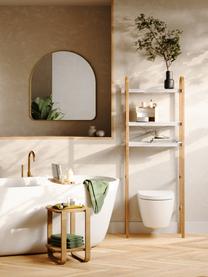 Badregal Bellwood mit Holz-Gestell, Gestell: Holz, Ablage: Metall, beschichtet, Weiss, Helles Holz, B 61 x H 170 cm