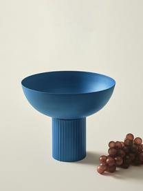 Misa s drážkovaným podstavcom Nox, Železo, práškový náter, Modrá, Ø 26 x V 22 cm