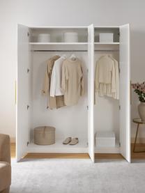 Armario modular Simone, 3 puertas (150 cm), diferentes variantes, Estructura: aglomerado con certificad, Madera, beige claro, Interior Basic (An 150 x Al 200 cm)