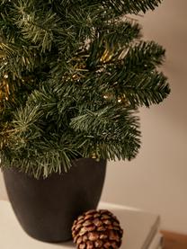 Künstlicher LED-Weihnachtsbaum Imperial, H 90 cm, Übertopf: Kunststoff, Dunkelgrün, Dunkelgrau, Ø 50 x H 90 cm