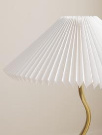 Stolní lampa Ayla, Bílá, zlatá, Ø 33 cm, V 52 cm