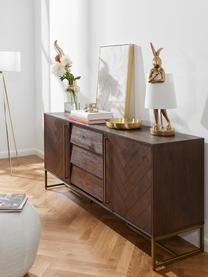Fischgrät-Sideboard Class  und Akazienholzfurnier, Korpus: Mitteldichte Holzfaserpla, Holz, B 180 x H 80 cm