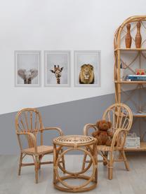 Gerahmtes Digitaldruck-Set Wild Animals, 3-tlg., Bild: Digitaldruck auf Papier, Rahmen: Holz, lackiert, Bunt, B 35 x H 45 cm