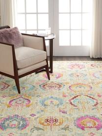 Tappeto a pelo corto con ornamenti Kashan Vintage, Retro: lattice, Multicolore, Larg. 230 x Lung. 300 cm (taglia L)