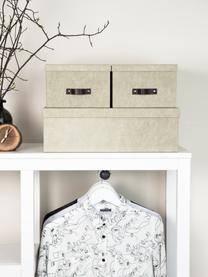 Boîtes de rangement Inge II, 3 élém., Beige, Lot de différentes tailles