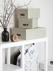 Boîtes de rangement Inge II, 3 élém., Beige, Lot de différentes tailles