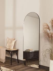 Großer Ganzkörperspiegel Francis, Rahmen: Metall, beschichtet, Rückseite: Mitteldichte Holzfaserpla, Spiegelfläche: Spiegelglas, Schwarz, B 65 x H 170 cm