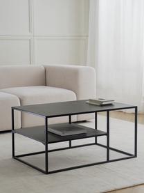 Metall-Couchtisch Neptun, Metall, pulverbeschichtet, Schwarz, B 90 x T 60 cm