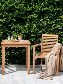 Hoekige tuintafel Kenya gemaakt van teakhout, Natuurlijk teakhout, Teakhout, B 70  x D 70 cm
