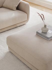 Sofa-Hocker Jasmin, Bezug: 85% Polyester, 15% Nylon , Gestell: Massives Fichtenholz FSC-, Füße: Kunststoff, Webstoff Beige, B 105 x H 43 cm