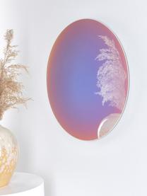 Espejo de pared de diseño iridiscente Ruby, Parte trasera: tablero de fibras de dens, Espejo: cristal, Iridiscente, Ø 55 cm