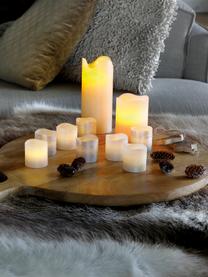 Candele a LED in cera Bona 2 pz, Cera, Bianco crema, Ø 7 x Alt. 13 cm