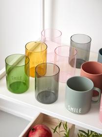 Vaso de diseño Favourite YOU ROCK, Vidrio de borosilicato, Negro (You rock), Ø 8 x Al 11 cm, 350 ml
