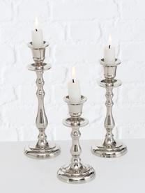Kerzenhalter-Set Vicco, 3-tlg., Aluminium, Silberfarben, Set mit verschiedenen Größen