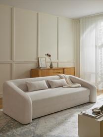 Sofá cama Eliot (3 plazas), Tapizado: 88% poliéster, 12% nylon , Patas: plástico, Tejido Off White, An 230 x Al 70 cm