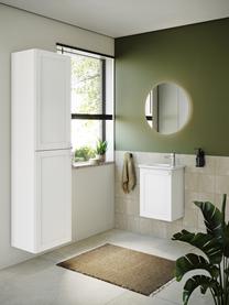 Hoge badkamerkast Rafaella met matte afwerking, Handvatten: aluminium, gecoat, Wit, B 40 x H 180 cm