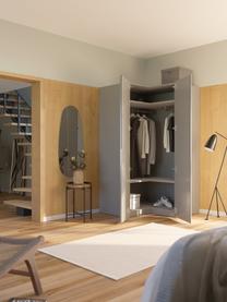 Modulaire hoekkast Leon, 115 cm breed, Lichtgrijs, Hoekmodule, B 115 x H 200 cm