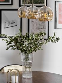 Lampa wisząca Hamilton, Stelaż: metal szczotkowany, Odcienie bursztynowego, S 81 x W 13 cm
