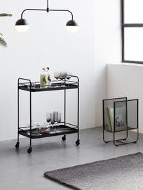 Carrello da portata in metallo Barclay, Metallo, laccato ruvido, Nero, Larg. 62 x Alt. 79 cm