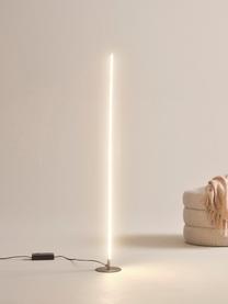 Kleine Dimmbare LED-Stehlampe Whisper in Schwarz, Schwarz, Ø 15 x H 125 cm