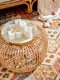 Okrągły stolik pomocniczy z rattanu Kim, Rattan naturalny, Rattan, Ø 60 x W 37 cm