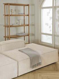 Modulaire XL chaise longue Lennon van corduroy, Bekleding: corduroy (92% polyester, , Frame: massief grenenhout FSC-ge, Poten: kunststof De poten bevind, Corduroy lichtbeige, B 357 x D 119 cm, rugleuning links