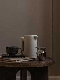 Tazas de té artesanales de porcelana New Norm, 2 uds., Porcelana, Marrón oscuro, Ø 10 x Al 7 cm, 250 ml