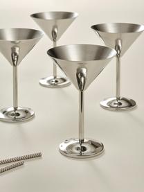 Copas martini Sarai, 4 uds., Acero inoxidable, Cromo, Ø 12 x Al 17 cm