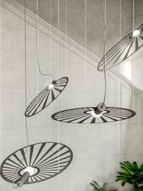 Grande suspension artisanale Emi, Noir, larg. 110 x prof. 80 cm