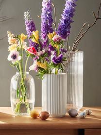 Porcelánová váza Lyngby, V 25 cm, Porcelán, Bílá, Š 15 cm, V 25 cm