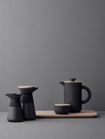 Kaffeebereiter Theo matt, Steinzeug, Schwarz, 800 ml
