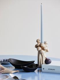 Candelabro artesanal Fungi, Cerámica, Blanco Off White, Ø 11 x Al 20 cm