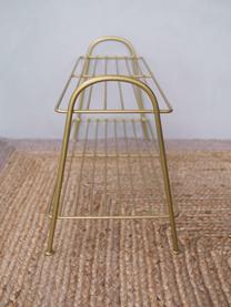 Scarpiera piccola Anna, Metallo verniciato, Dorato, Larg. 64 x Alt. 37 cm