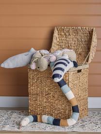 Knuffeldier Sebastia, Bekleding: 100% katoen, Bruin, blauw, zwart, wit, Ø 8 x L 200 cm