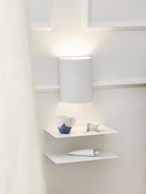 Wandleuchte Hilko, Lampenschirm: Kunstharz, Weiß, B 19 x H 25 cm