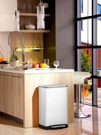 Pattumiera Recycle E-Cube, 28 L + 18 L, Contenitore: acciaio, Bianco, Larg. 50 x Prof. 35 cm, 28 L + 18 L