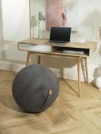 Seduta a sfera con impugnatura Felt, Rivestimento: poliestere (imitazione fe, Tessuto antracite, Ø 65 cm