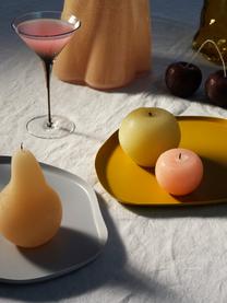 Ručně vyrobená svíčka ve tvaru jablka Fruit, Parafín, Světle žlutá, Ø 10 cm, V 8 cm