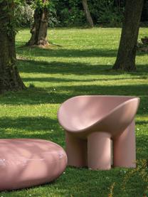 Fauteuil lounge en plastique Roly Poly, Plastique, Vieux rose, larg. 84 x prof. 57 cm