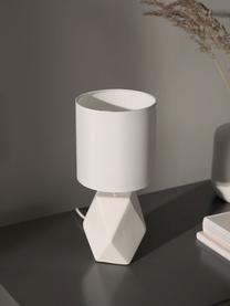 Lampa stołowa z ceramiki Sage, Biały, Ø 15 x W 31 cm