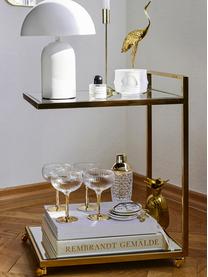 Cocktail shaker Jolin, Shaker: vetro, Trasparente, dorato, Ø 9 x Alt. 22 cm