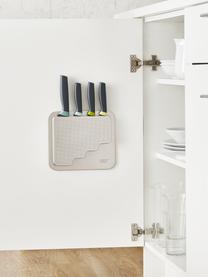 Couteaux avec étagère de rangement Door Store, 5 élém., Beige clair, tons verts et bleus, Lot de différentes tailles