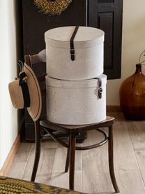 Boîtes de rangement rondes Rut, 2 élém., Blanc, Lot de différentes tailles